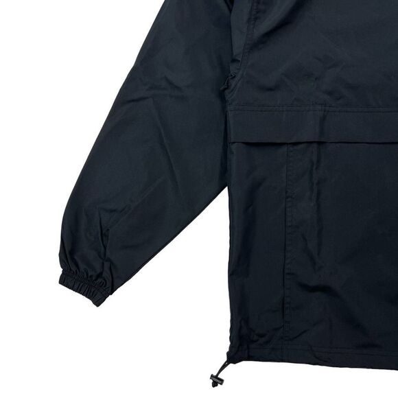 New Champion Men US S Black Windbreaker Anorak Jacket Lightweight Pullover - Picture 6 of 14